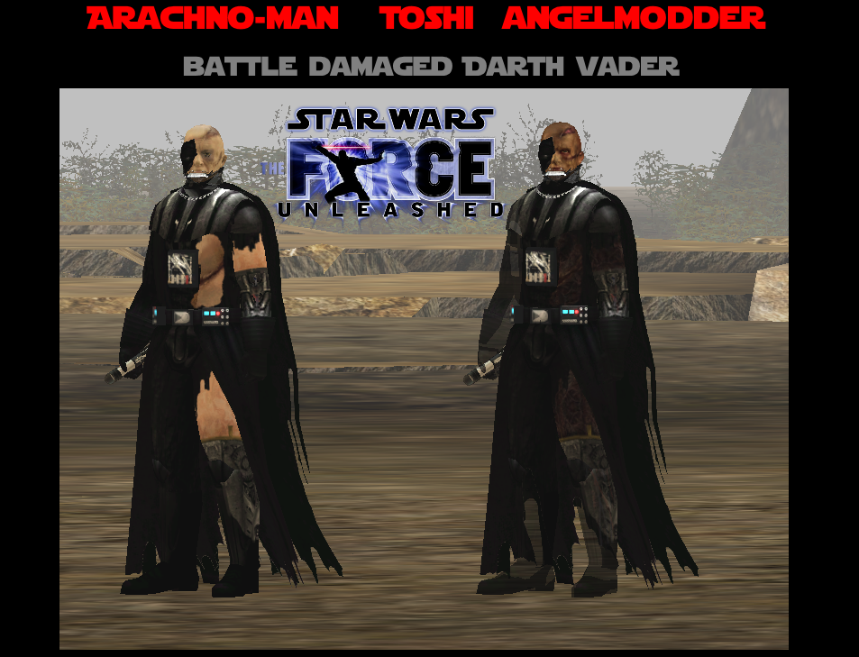 More pics of him added in daylight alone/Finished battle damaged Darth Vader compared to many other of my custom Vaders, short videos etc.. Aaa9e990119467a56905d644503c53f1-screen
