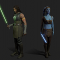 More information about "Movie Battles II - Aayla Secura & Quinlan Vos"