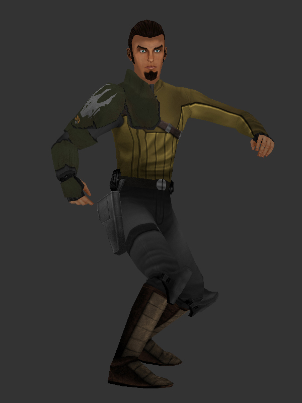 Kanan Jarrus with lightsaber (for modders) -- UPDATED file - ModDB