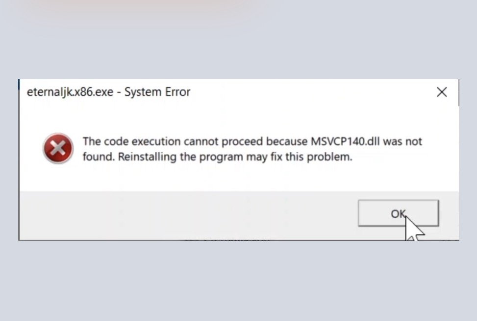 More information about "Error: MSVCP140.dll was not found"